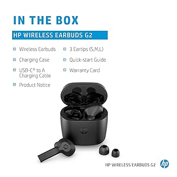HP Wireless Earbuds with Noise Reduction. All-day Comfort